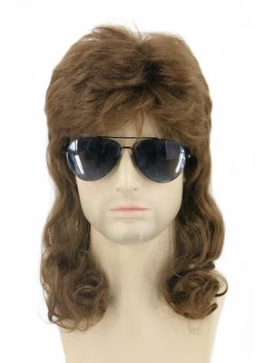 Topcosplay Męska/Damska Peruka z Lat 70./80. z Mullet na Karnawał, Halloween