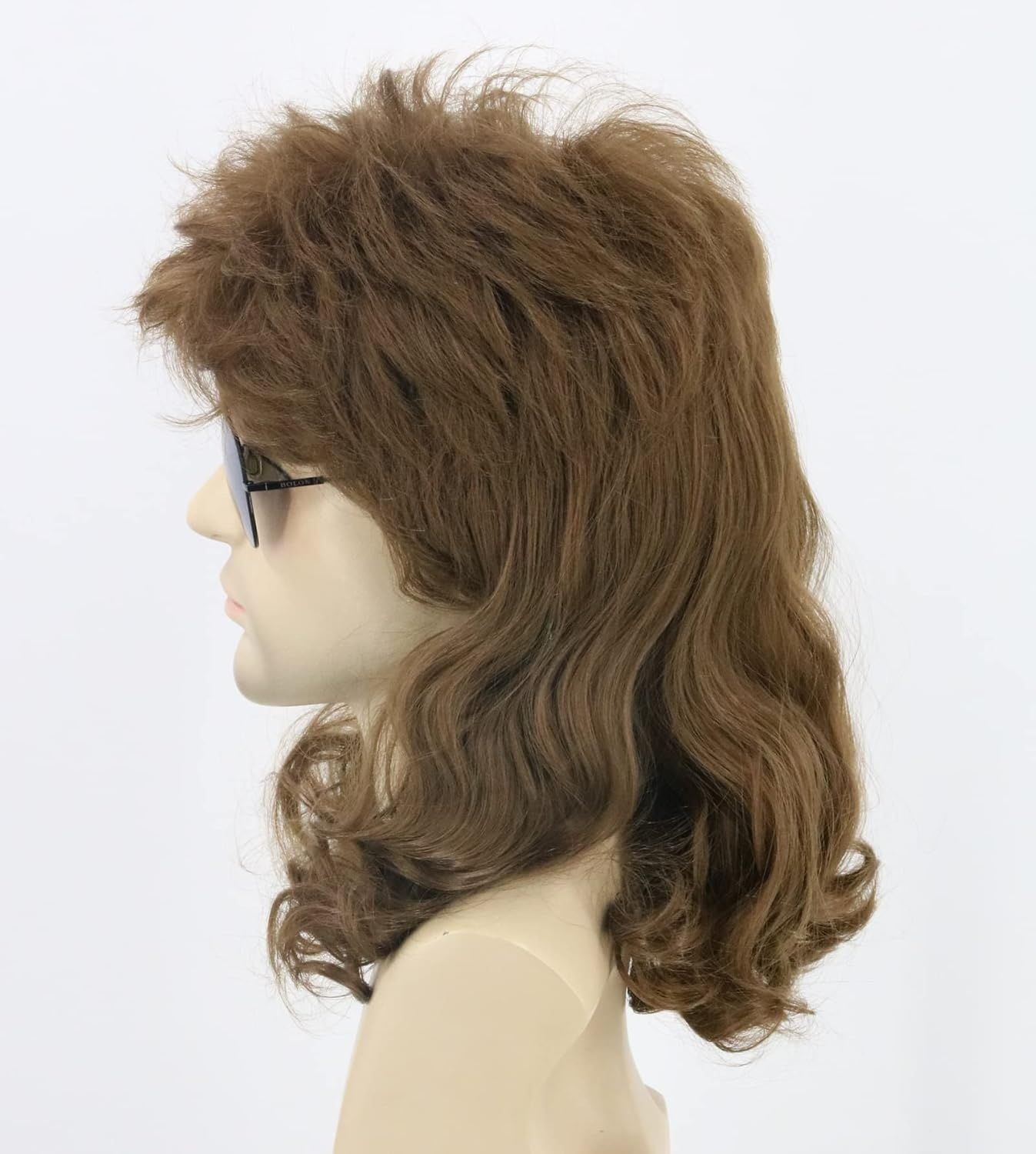 Topcosplay Męska/Damska Peruka z Lat 70./80. z Mullet na Karnawał, Halloween