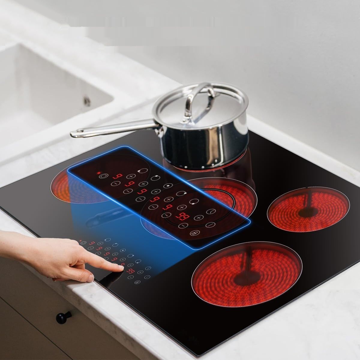 Thermomate CHTB775 Płyta Ceramiczna z 5 Palnikami