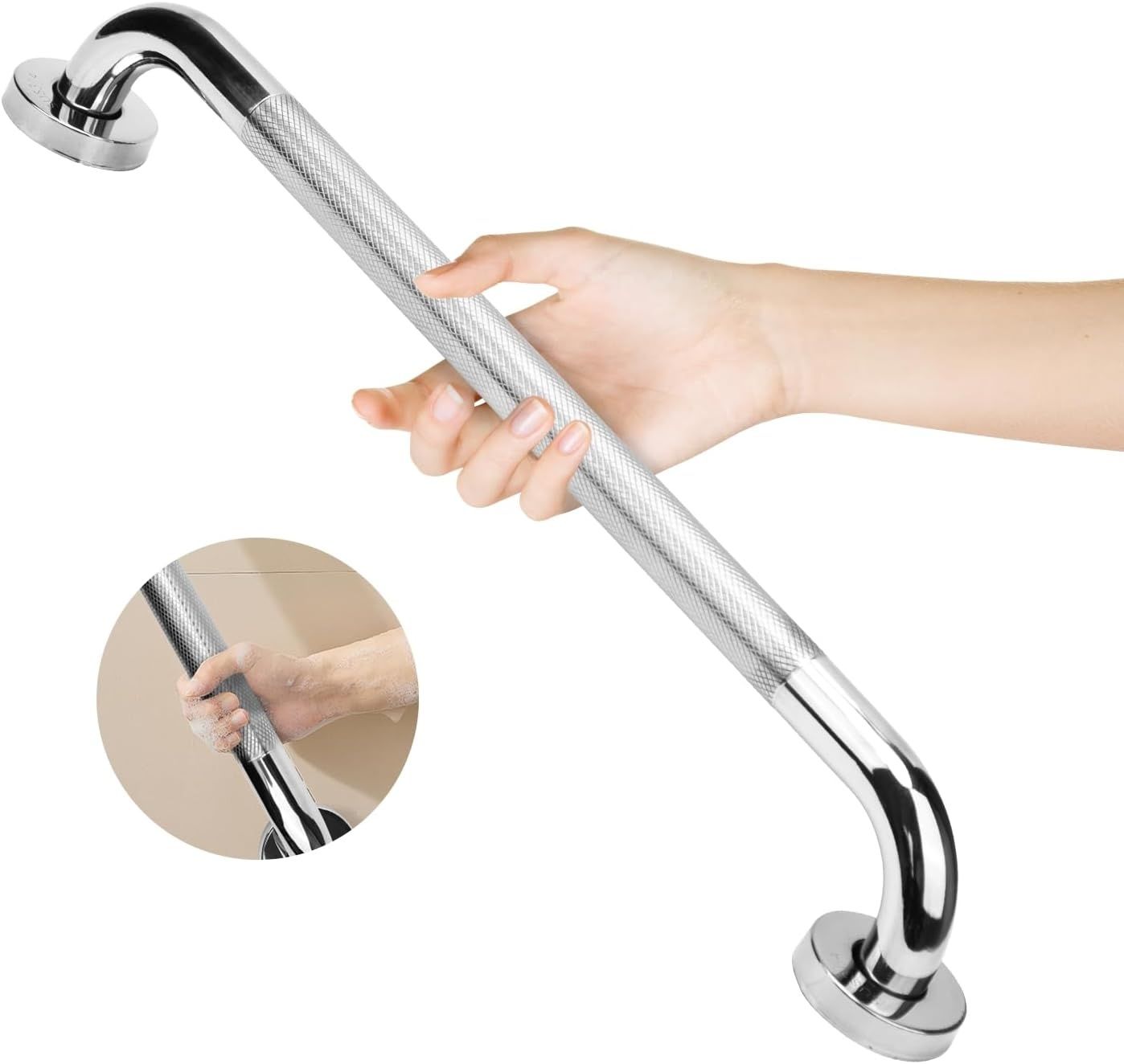 HAIMAYEE Poręcz łazienkowa ze stali nierdzewnej 304, 50 cm