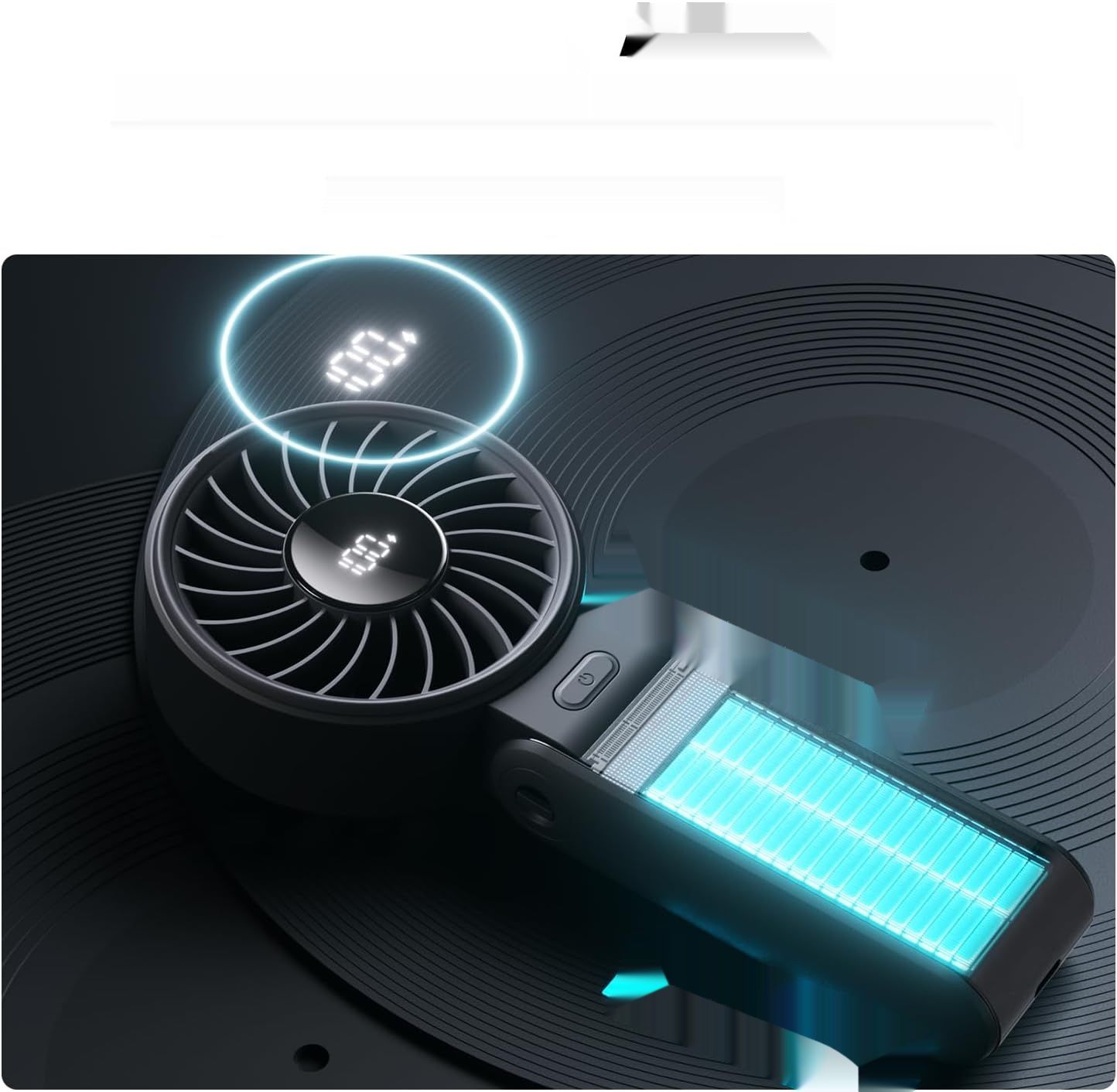 Wentylator JISULIFE Life7, Potężny Wentylator Przenośny z Wyświetlaczem LED