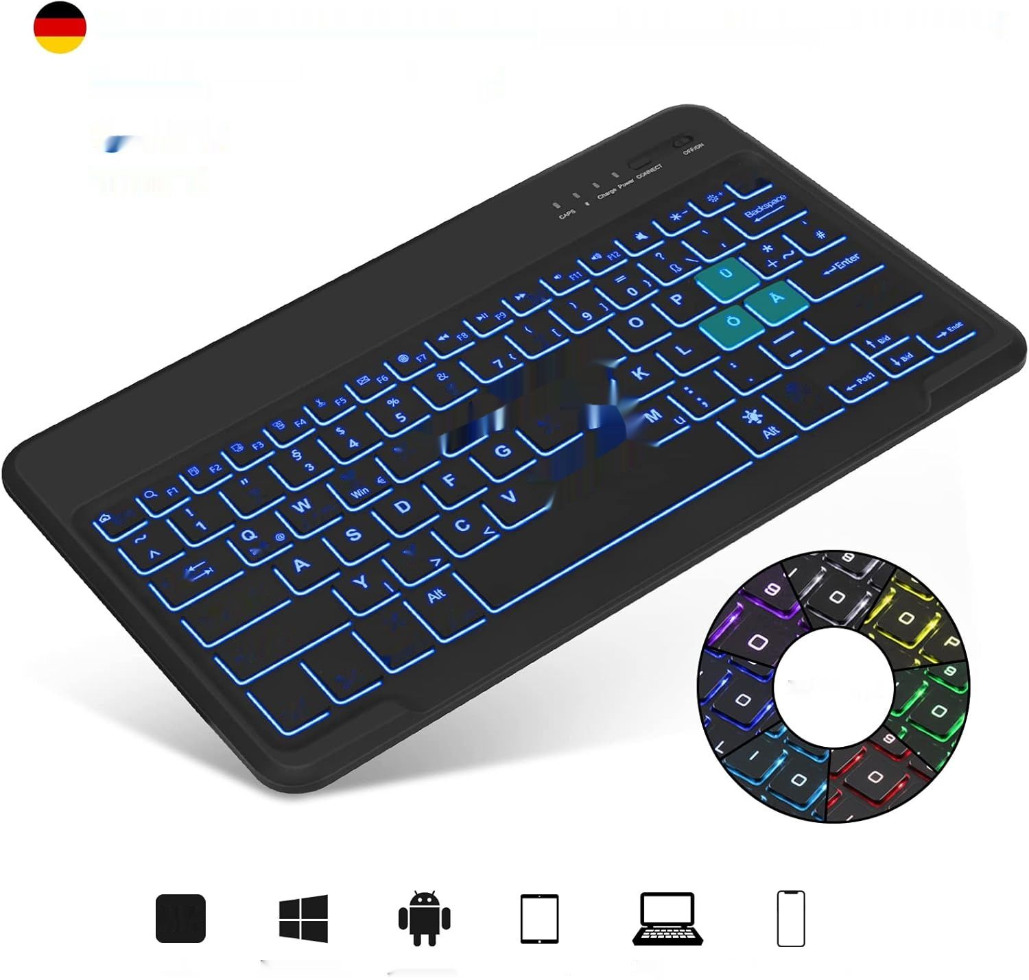 FOGARI Etui z klawiaturą do Galaxy Tab S8 Ultra 14,6 cala 2022