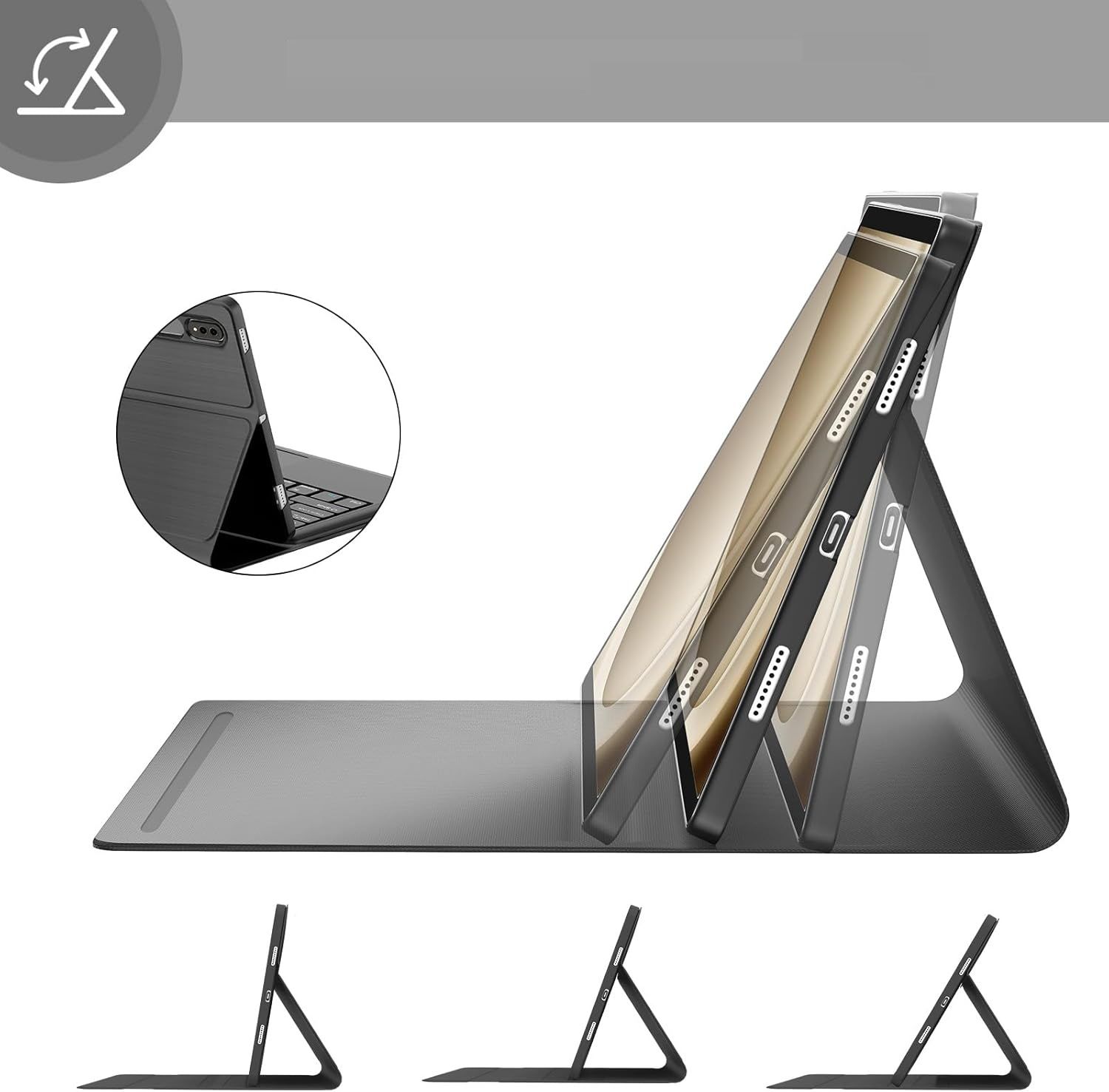 FOGARI Etui na klawiaturę z touchpadem do Galaxy Tab S9 Ultra