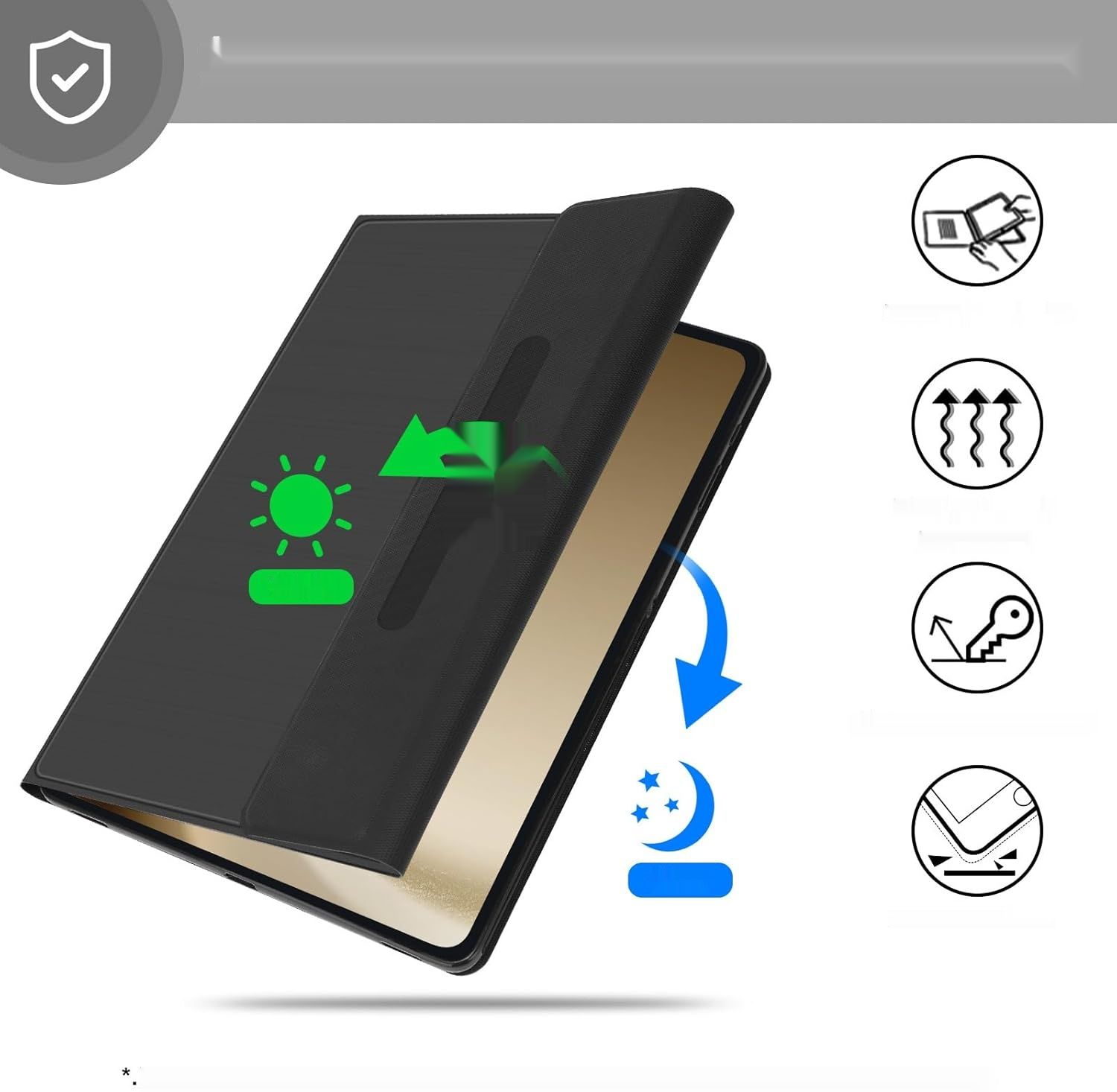 FOGARI Etui na klawiaturę z touchpadem do Galaxy Tab S9 Ultra