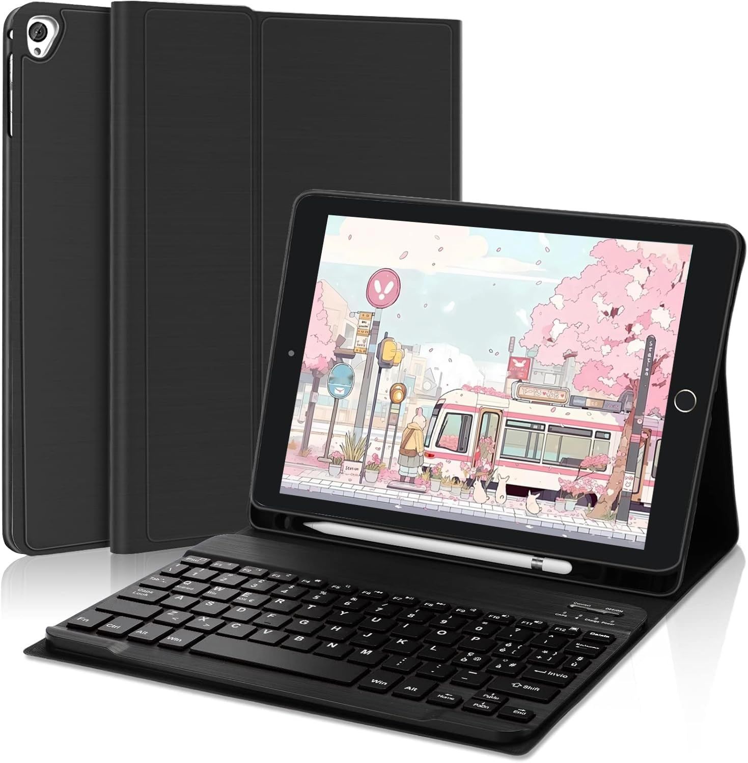 FOGARI Klawiatura włoska do iPad 9. generacji z etui