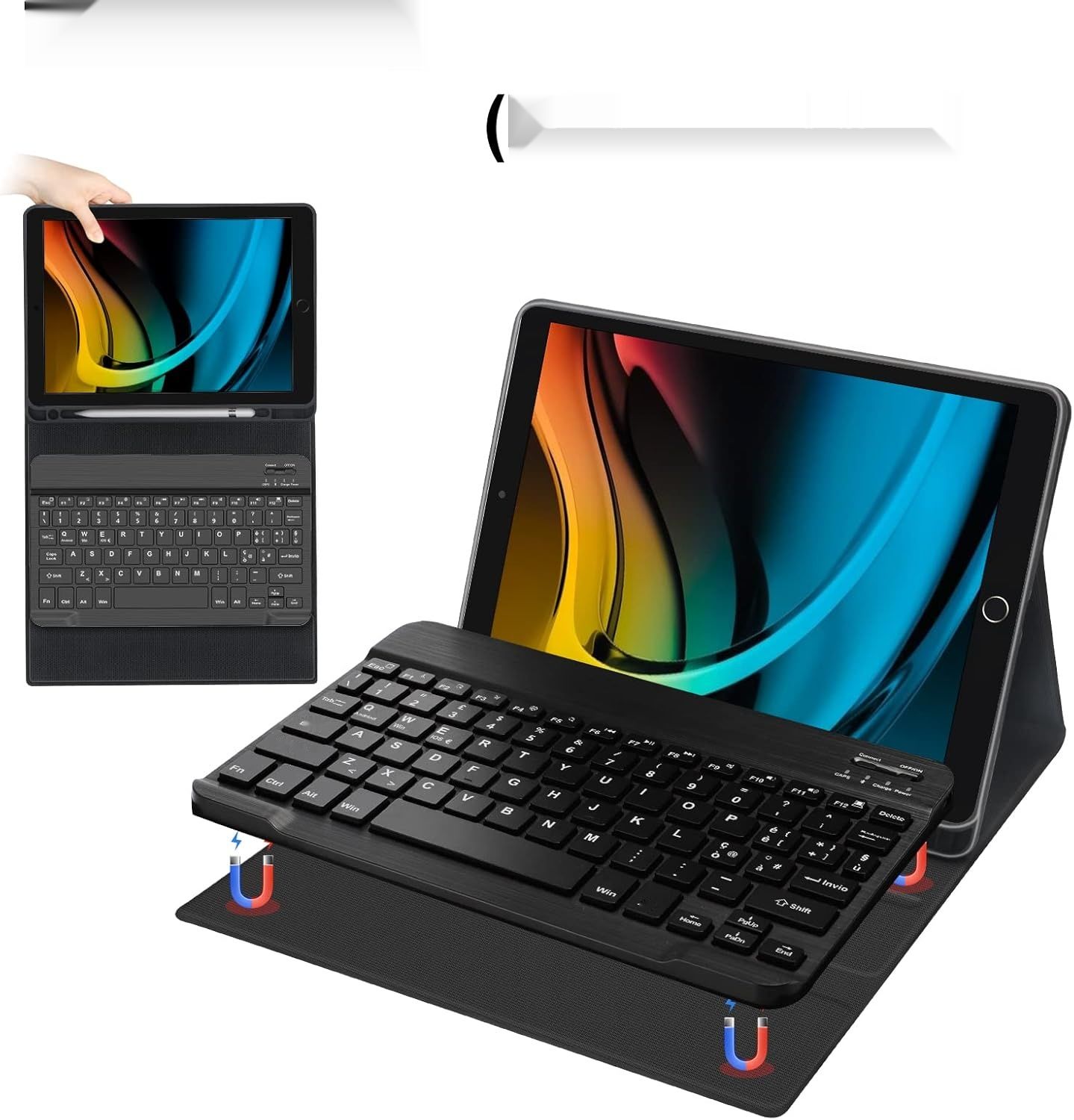 FOGARI Klawiatura włoska do iPad 9. generacji z etui