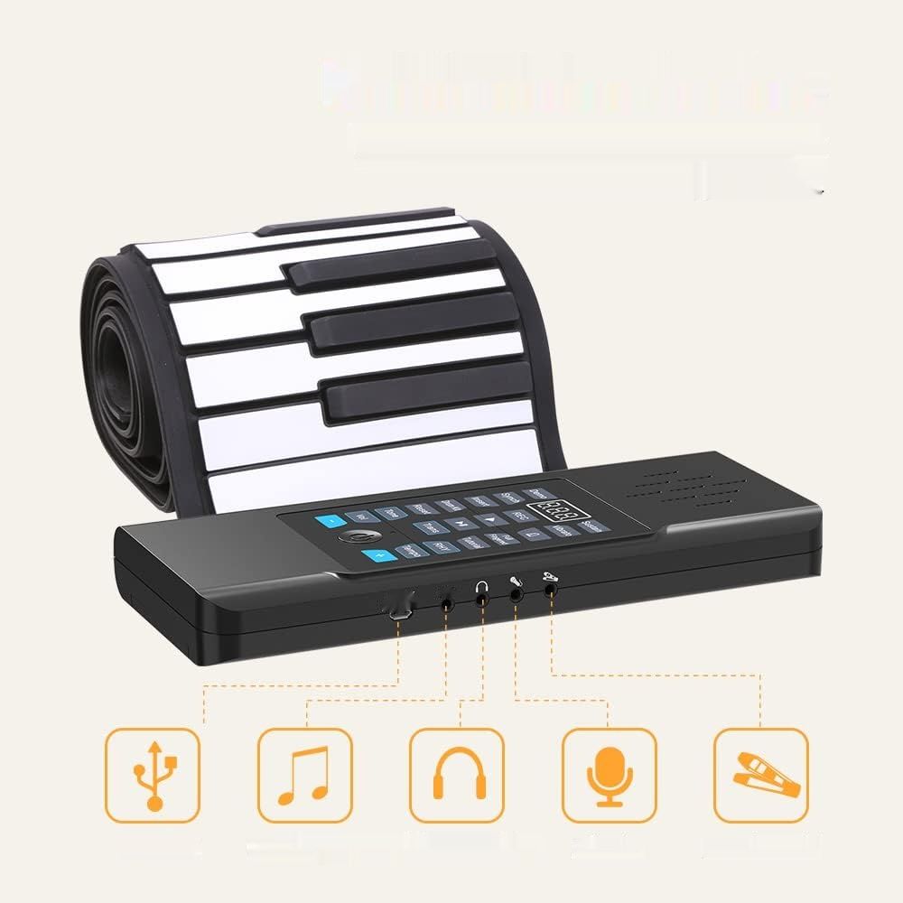OYAYO Roll Piano 88 klawiszy Zwijana Klawiatura Pianina Wspiera MIDI
