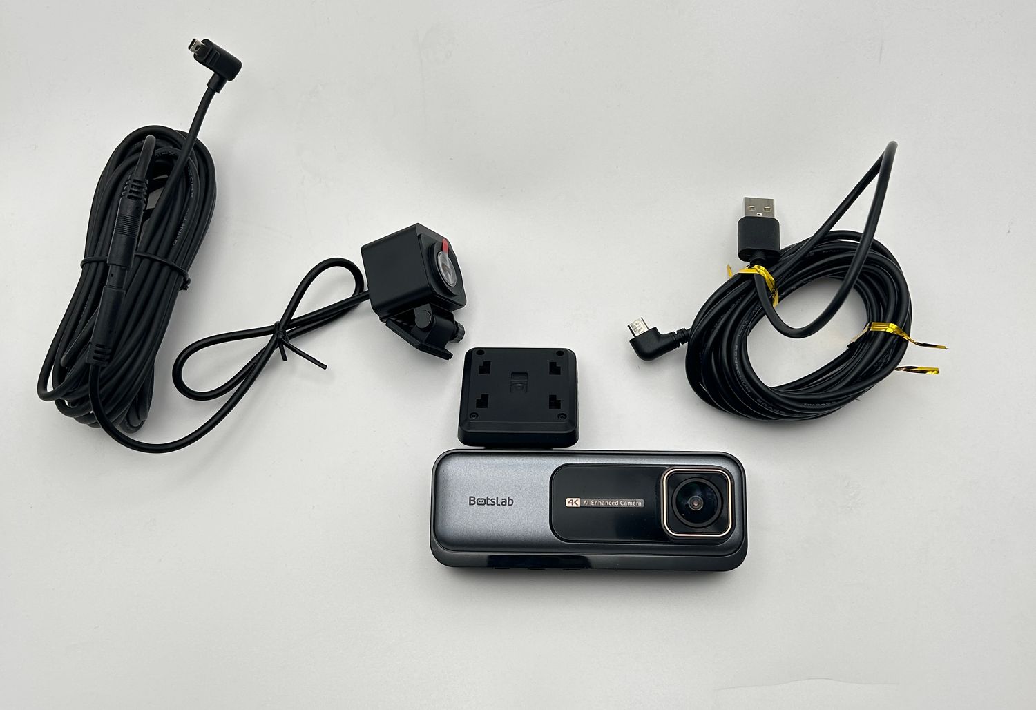 BOTSLAB Kamera Samochodowa Przednia Tylna 4K Dash Cam GPS z WiFi
