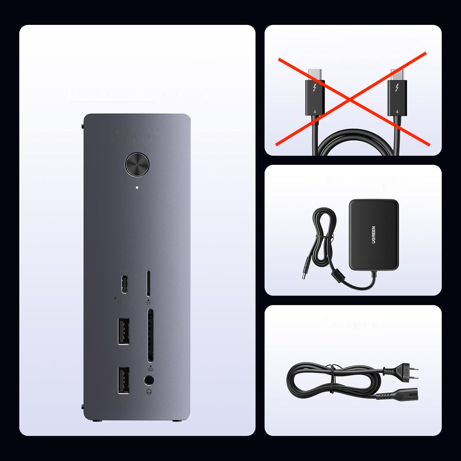 UGREEN Revodok Max 213 Thunderbolt 4 Dock 40Gbps