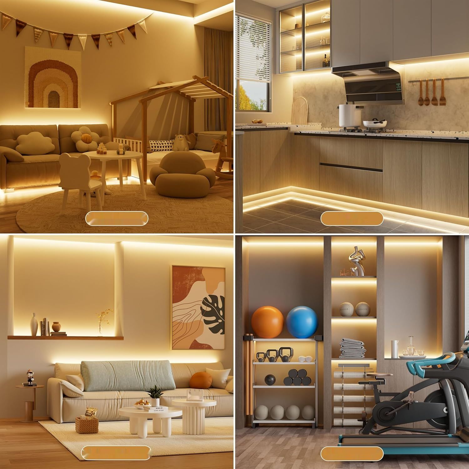 PAUTIX COB LED Strip Ciepła biel 2700 K, 3 m 480 LED/m, ściemnialna.