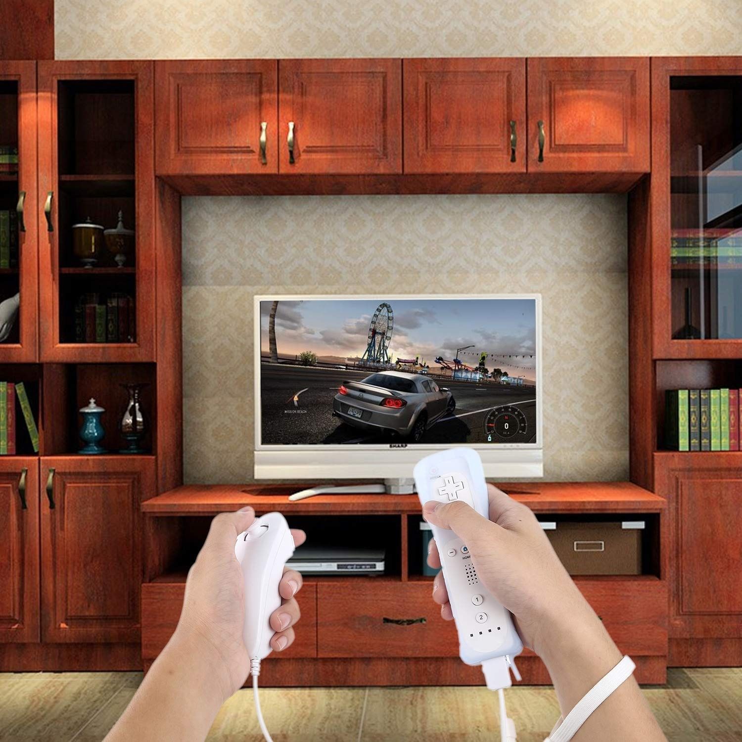 Kompatybilny z Wii, PowerLead Wii Remote i Nunchuk Motion 2 w 1