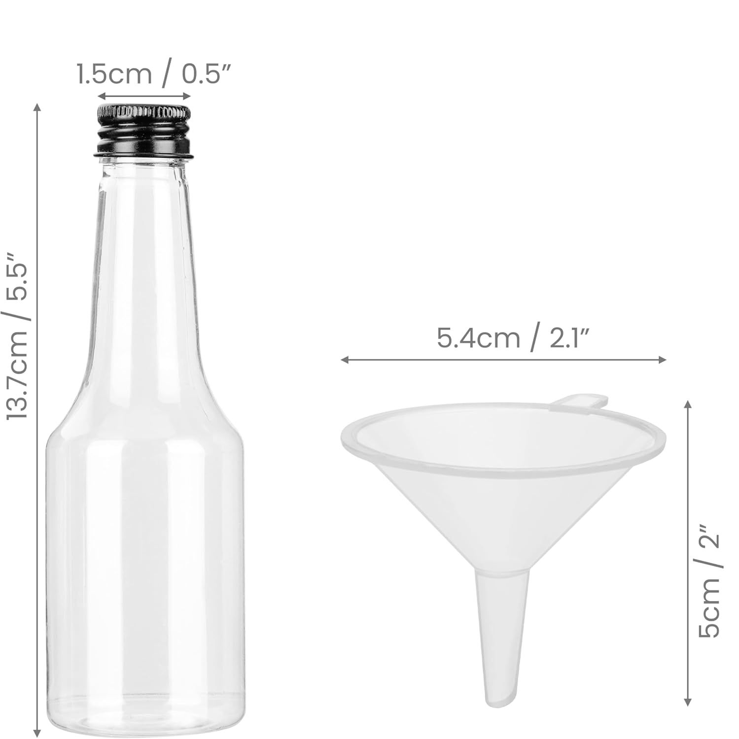 BELLE VOUS Mini Butelki (Zestaw 93) 100ml Puste Plastikowe Butelki