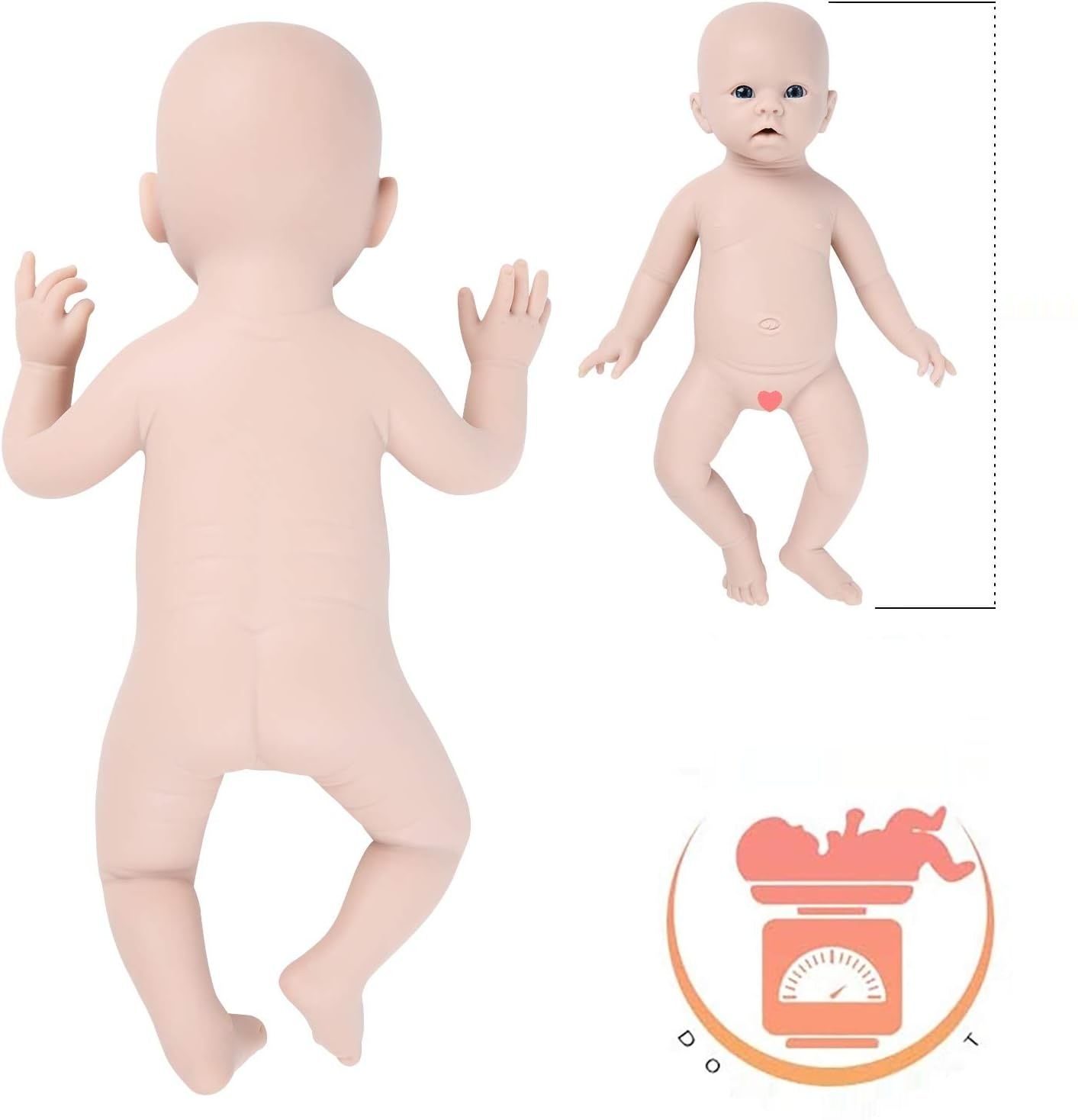Ivita Pełnocielesna Lalka Silikonowa Reborn