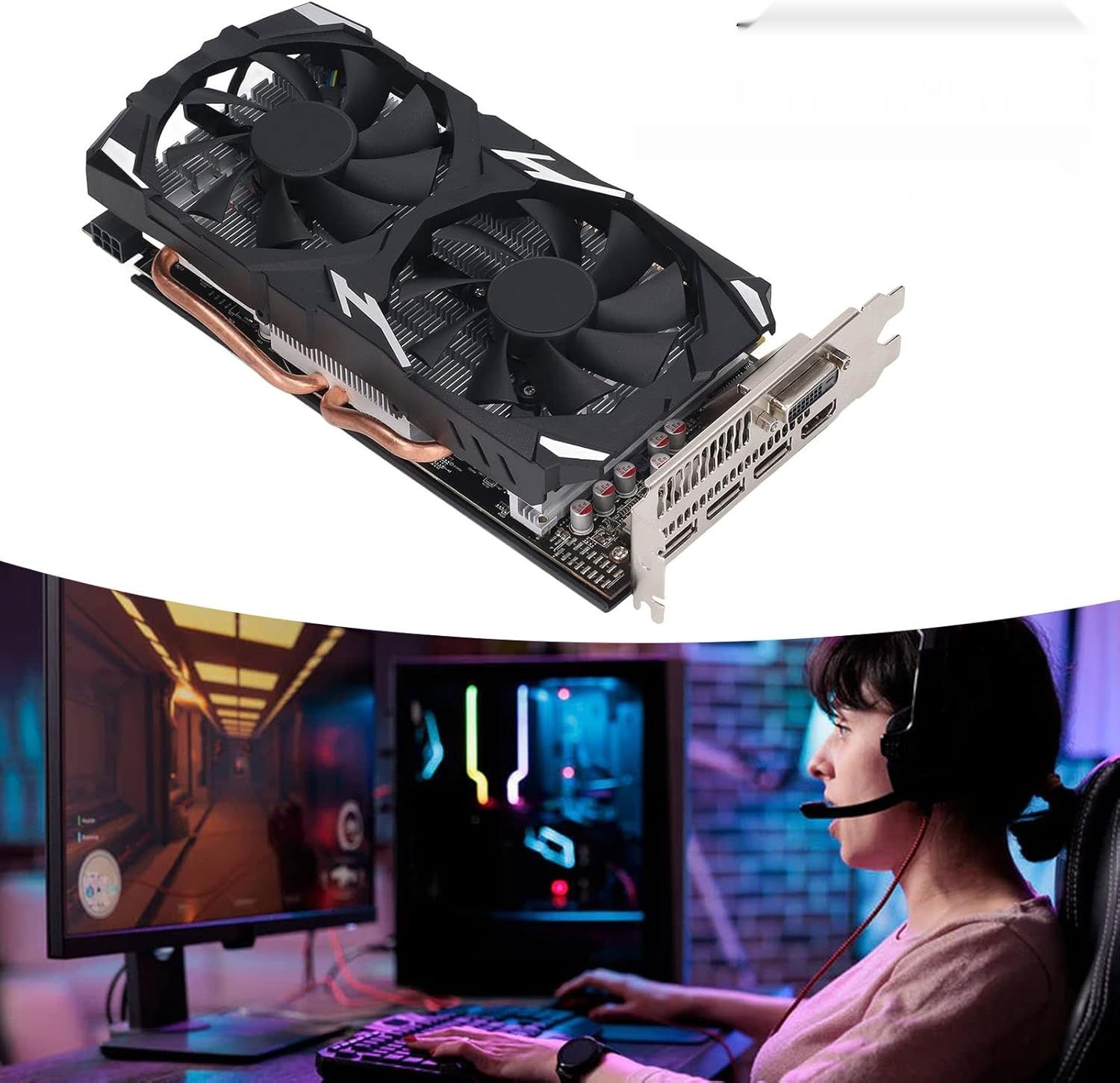 VBESTLIFE RX580, 8GB GDDR5 256BIT, karta graficzna do gier, PCIE 3.0