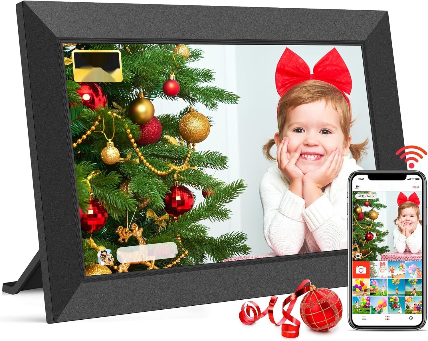 Cyfrowa ramka na zdjęcia Frameo WLAN, 10.1 cala, HD 1280 x 800 IPS