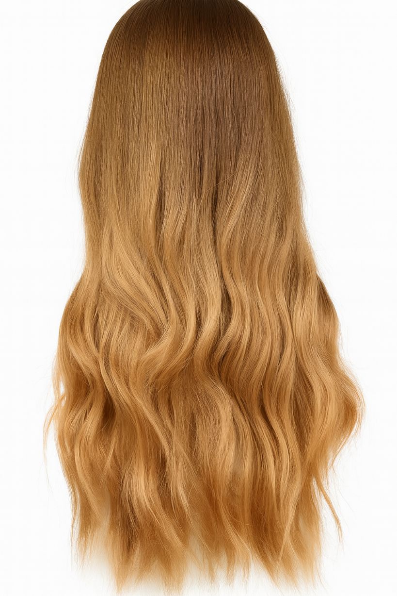 HAIRCUBE Długa Blond Peruka dla Kobiet, Naturalna Syntetyczna Peruka