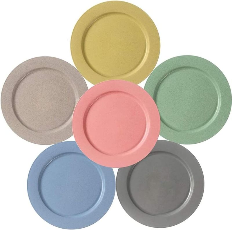 Hobein Plates 6 x 25,3 cm Ultracienkie Plastikowe Talerze