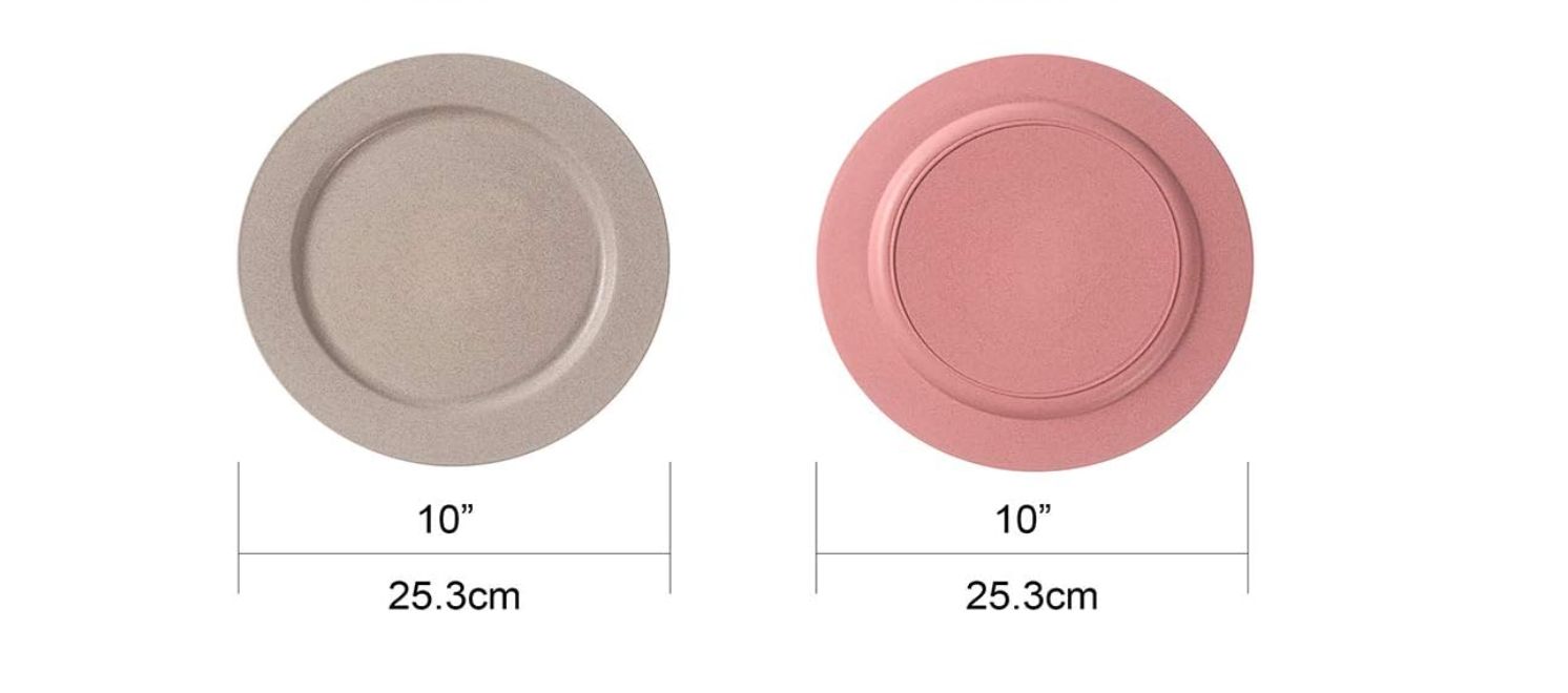 Hobein Plates 6 x 25,3 cm Ultracienkie Plastikowe Talerze