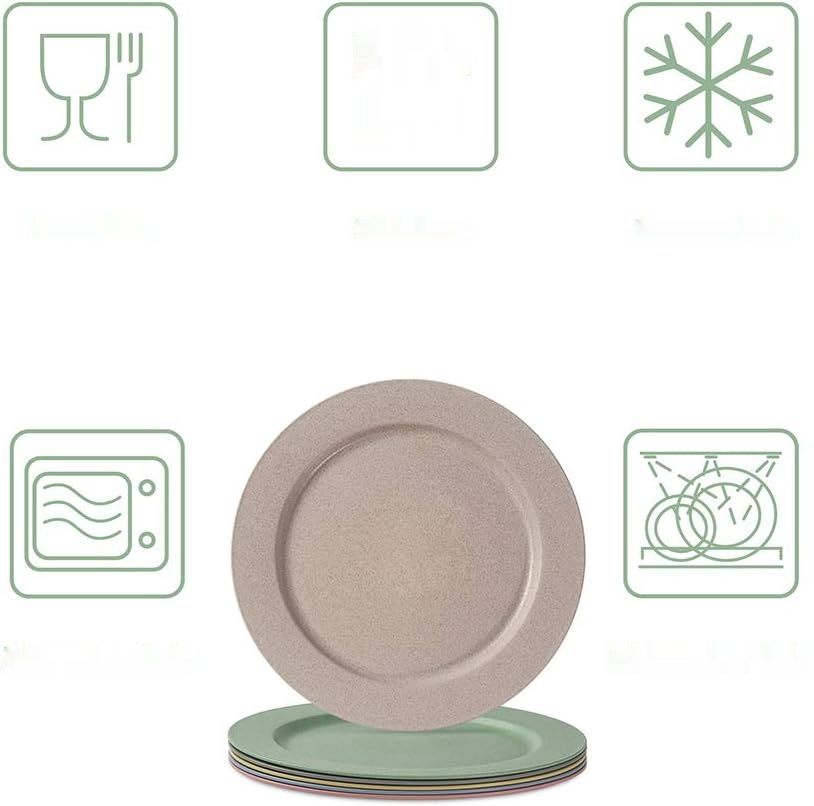 Hobein Plates 6 x 25,3 cm Ultracienkie Plastikowe Talerze