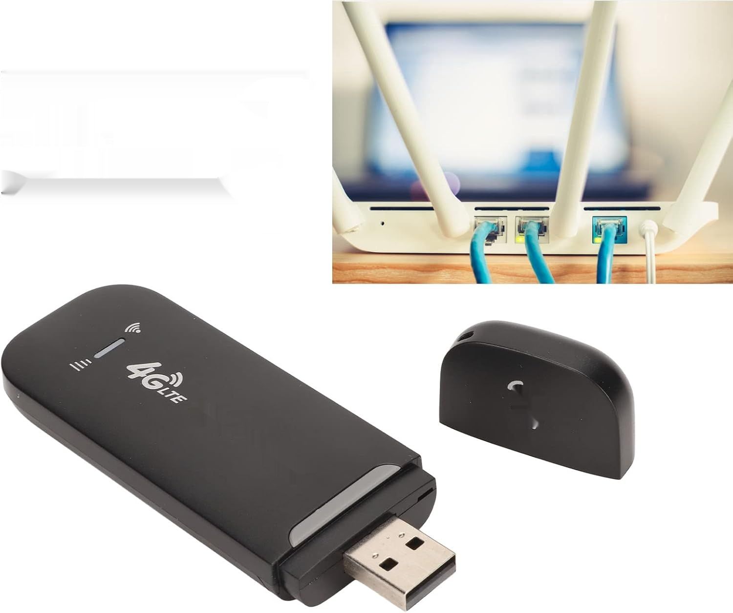 VBESTLIFE Przenośny Router WiFi USB 4G LTE, 150Mbps Dongle