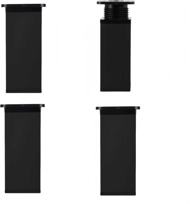 PUTOAHAO 4 Nóżki do Mebli, Regulowana Stopa Mebli Kwadratowa (40 mm)