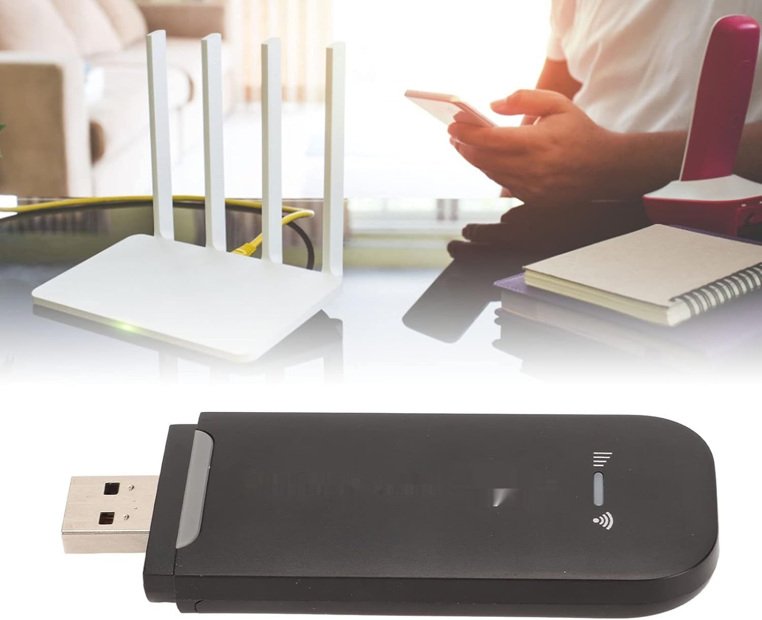 VBESTLIFE Przenośny Router WiFi USB 4G LTE, 150Mbps Dongle
