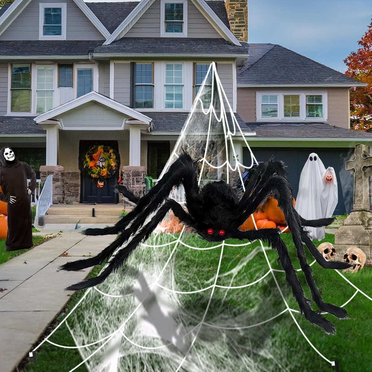 AMLOOPH Kompletny Zestaw Dekoracji Halloween