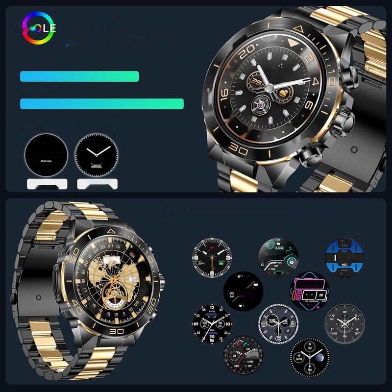 Smartwatch MiracDan 1.43'' AMOLED, IP68, 107+ Dyscyplin Fitness