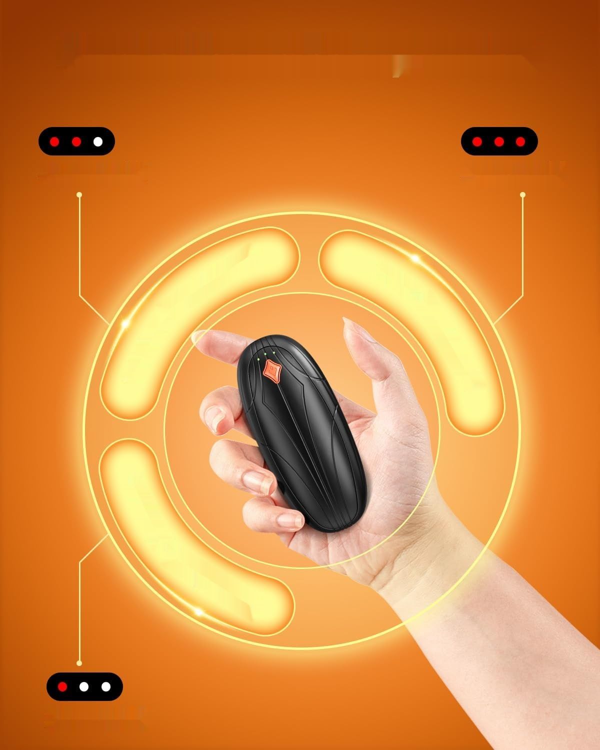 Miaton Elektryczny Ogrzewacz do Rąk Kieszonkowy z Etui Ładującym 14000 mAh
