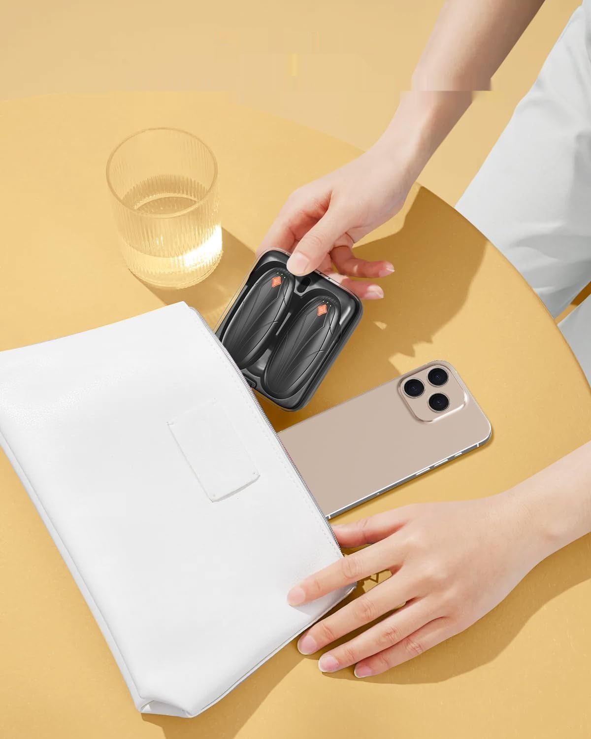 Miaton Elektryczny Ogrzewacz do Rąk Kieszonkowy z Etui Ładującym 14000 mAh