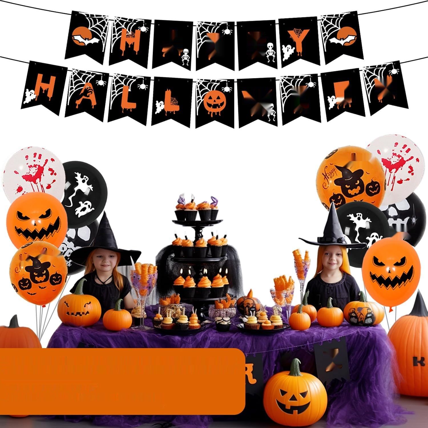 AMLOOPH Kompletny Zestaw Dekoracji Halloween