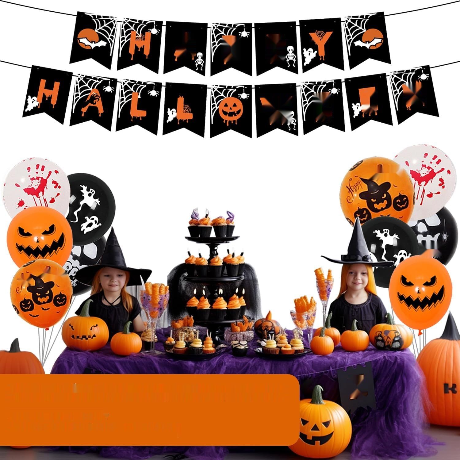 AMLOOPH Dekoracja Halloweenowa na Zewnątrz Ogrodu, Straszna Sieć Pająka