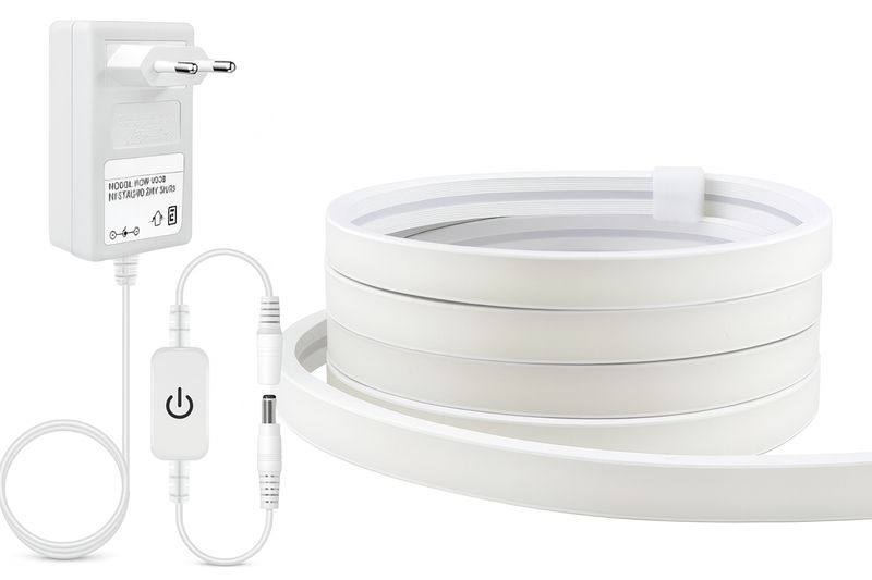 CHNMALITAI 24 V Neonowa Taśma LED Biała 5 m 1600 LED 6500 K