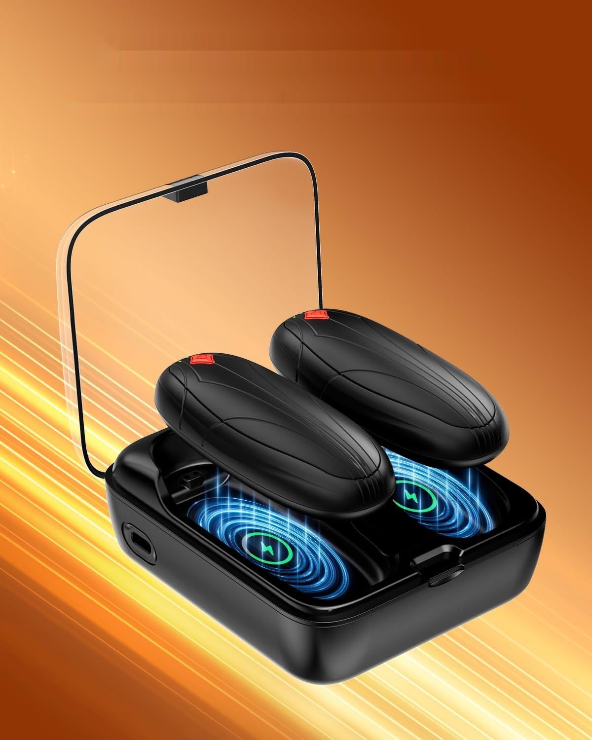 Miaton Elektryczny Ogrzewacz do Rąk Kieszonkowy z Etui Ładującym 14000 mAh
