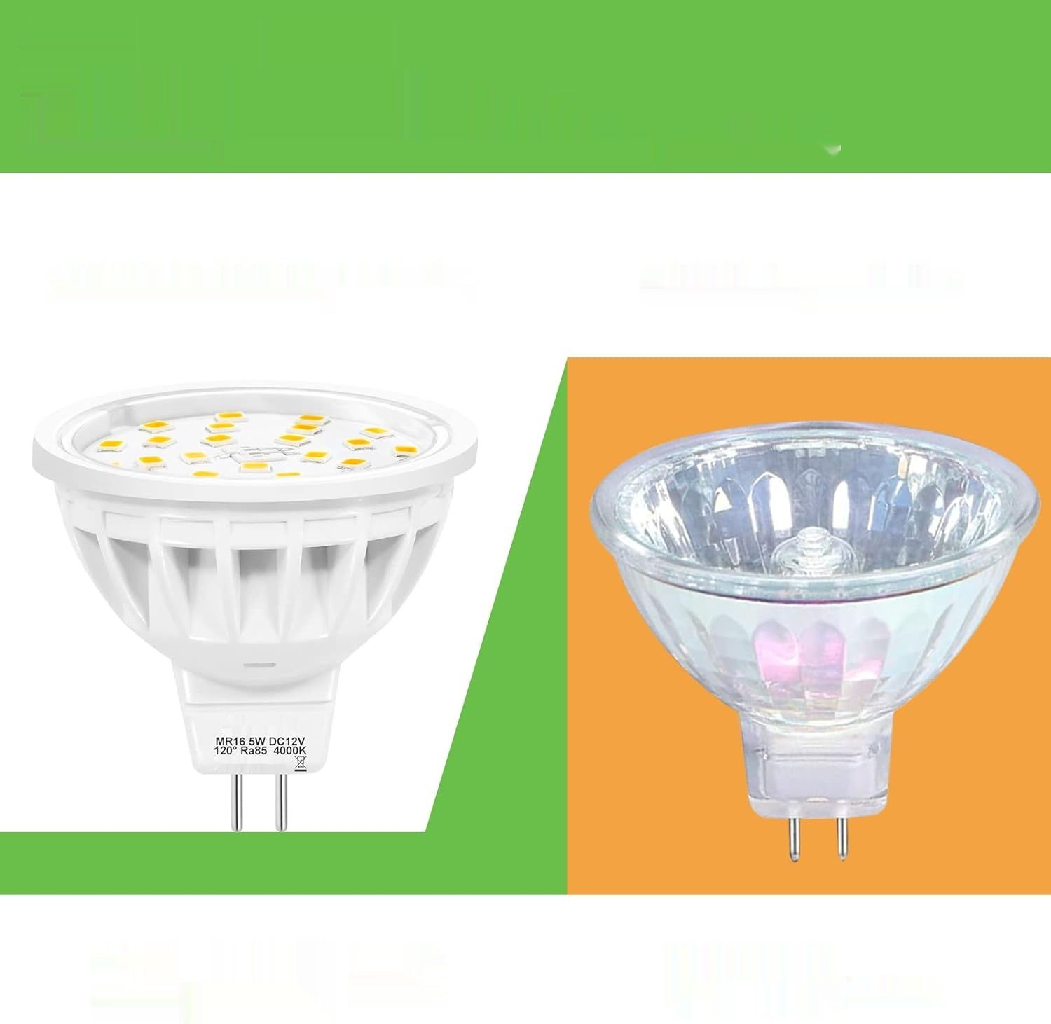 Aiwode 5W MR16 LED GU5.3 Żarówki punktowe, Naturalna biel 4000K