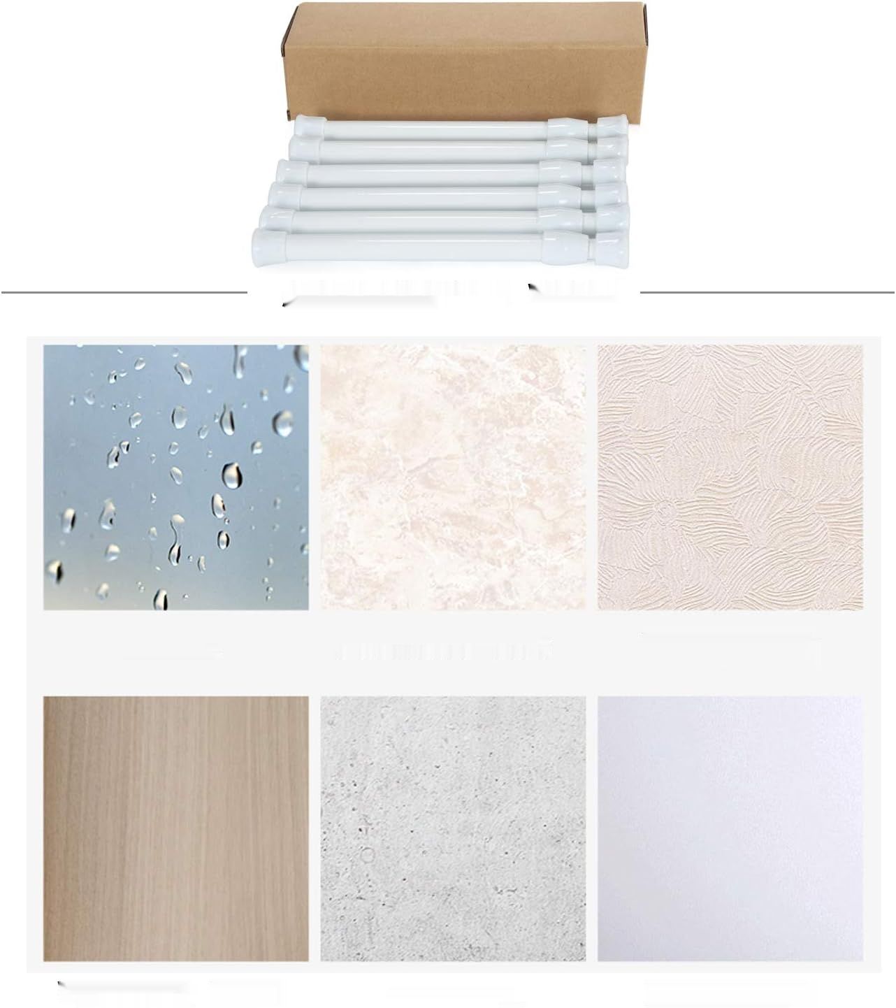 Goowin Zestaw 5 Wysięgników Teleskopowych 18-27 cm (Biały)