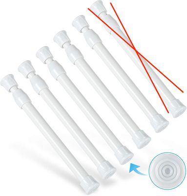 Goowin Zestaw 5 Wysięgników Teleskopowych 18-27 cm (Biały)