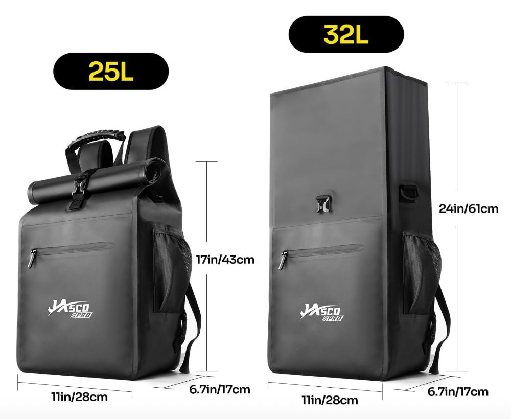JASCOPRO 3 w 1 Torba Rowerowa, 25-32 L Wodoodporna Torba Rowerowa