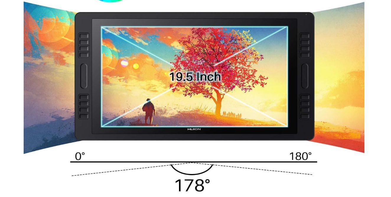 HUION Kamvas Pro 20 2019 Tablet Graficzny z Wyświetlaczem