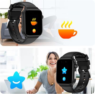 Smartwatch ECG+HRV, zegarek fitness 1,96 cala, pomiary zdrowotne.