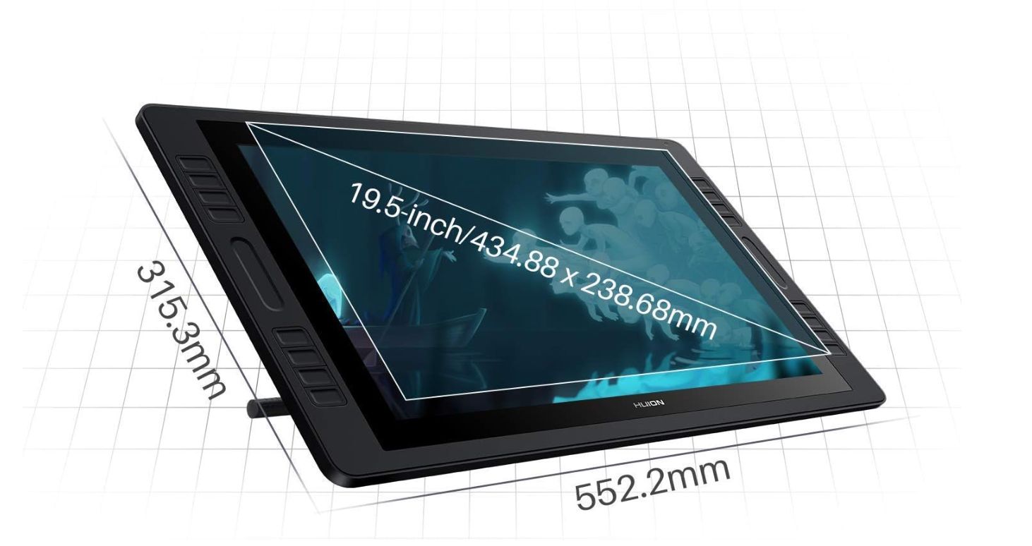 HUION Kamvas Pro 20 2019 Tablet Graficzny z Wyświetlaczem