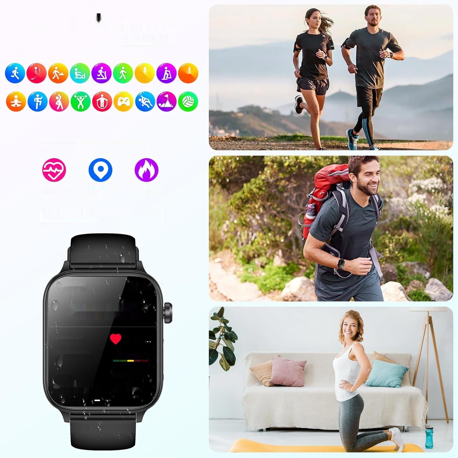 Marsyu Smartwatch z funkcjami EKG + HRV.