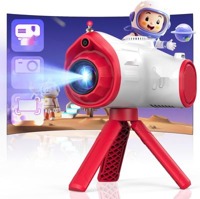 CHAKEYAKE Dziecięcy Aparat z Funkcją Projekcji, Kamera Cyfrowa 1080P