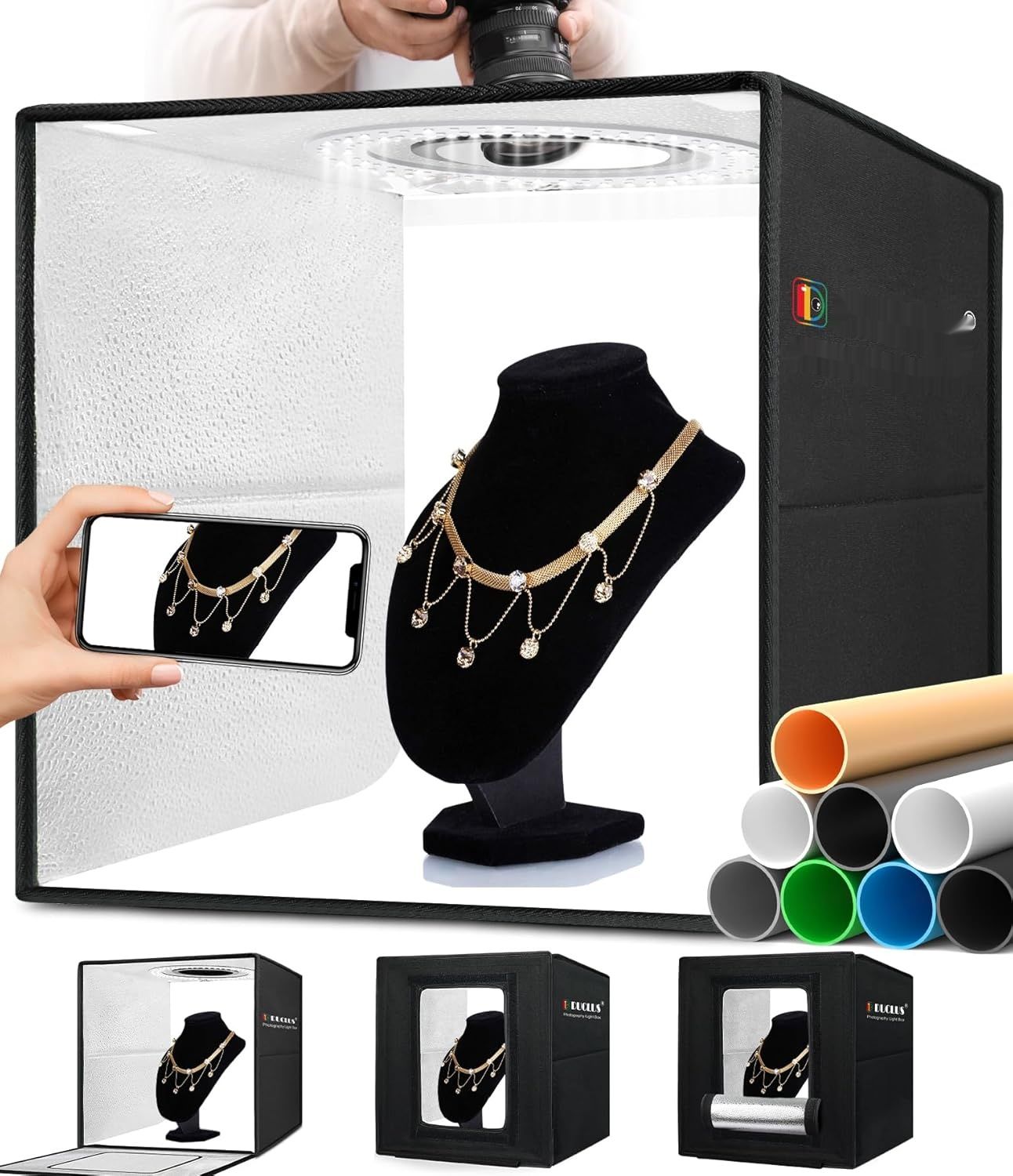 DUCLUS Studio Photo Box Przenośne 40x40 cm