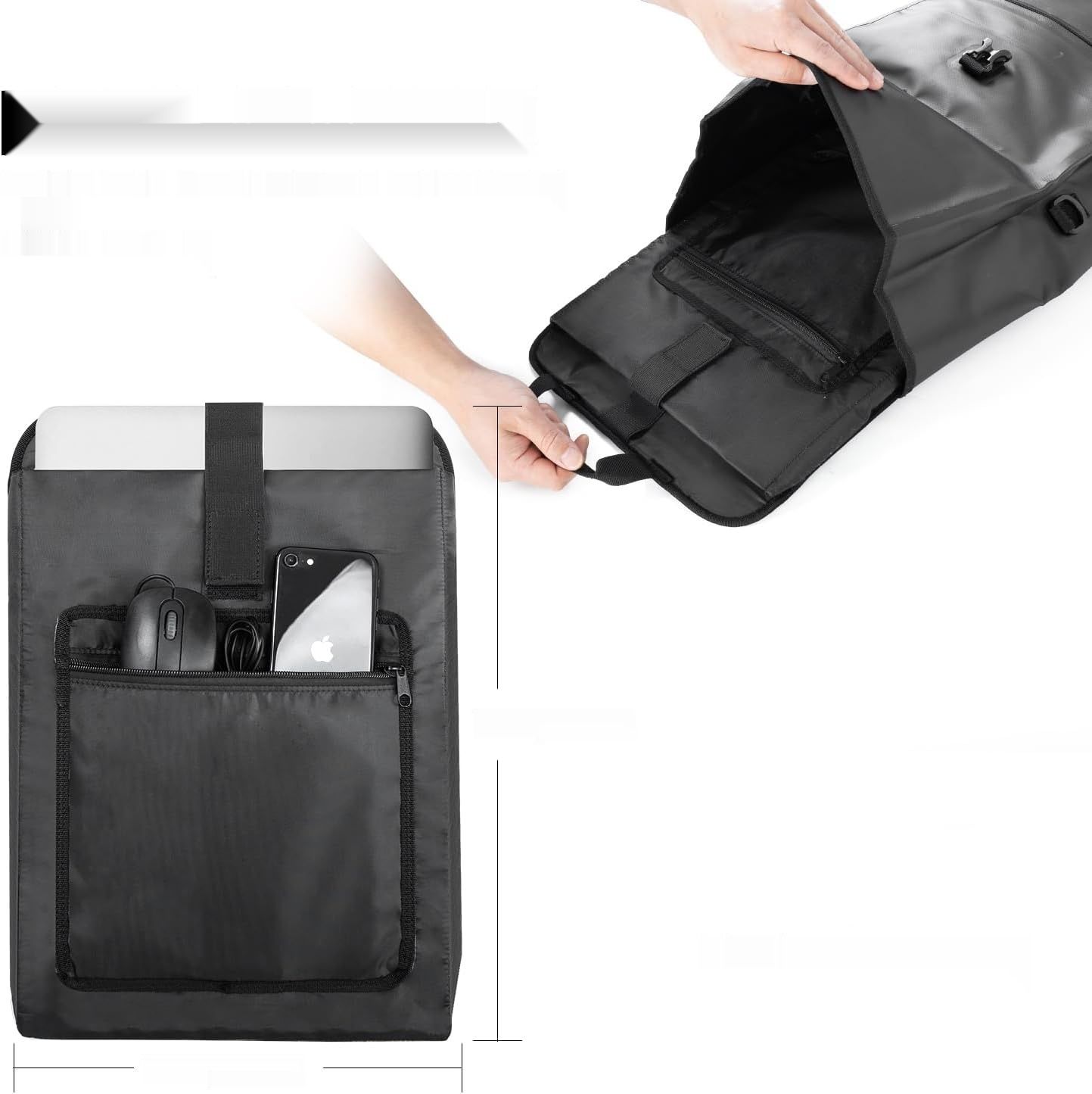 JASCOPRO 3 w 1 Torba Rowerowa, 25-32 L Wodoodporna Torba Rowerowa
