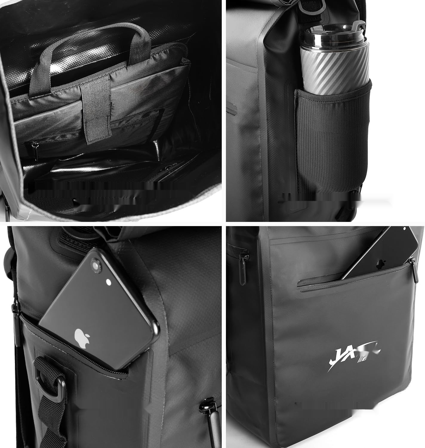 JASCOPRO 3 w 1 Torba Rowerowa, 25-32 L Wodoodporna Torba Rowerowa