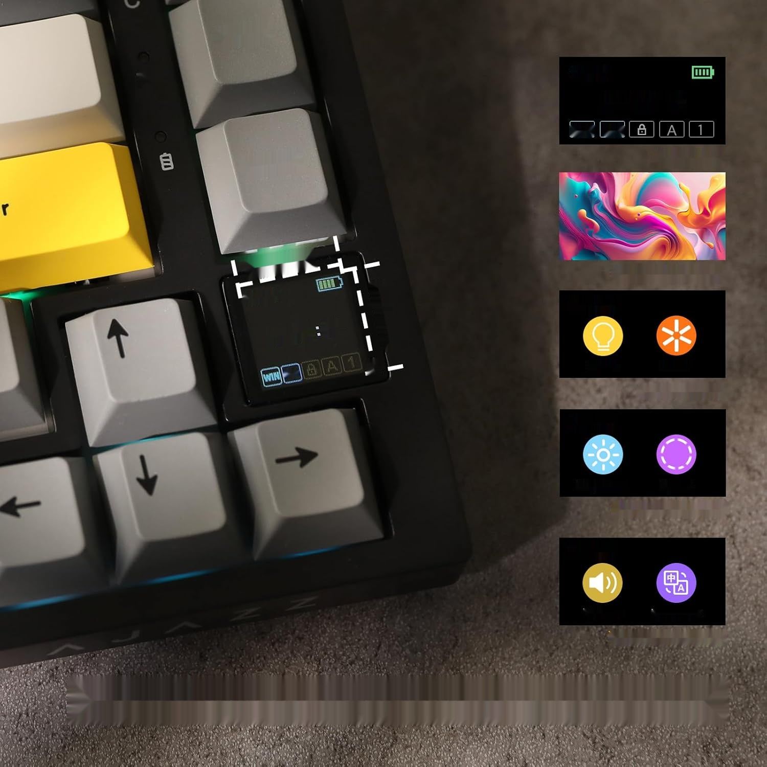 EPOMAKER Ajazz AK820 Pro klawiatura mechaniczna z podświetleniem RGB.