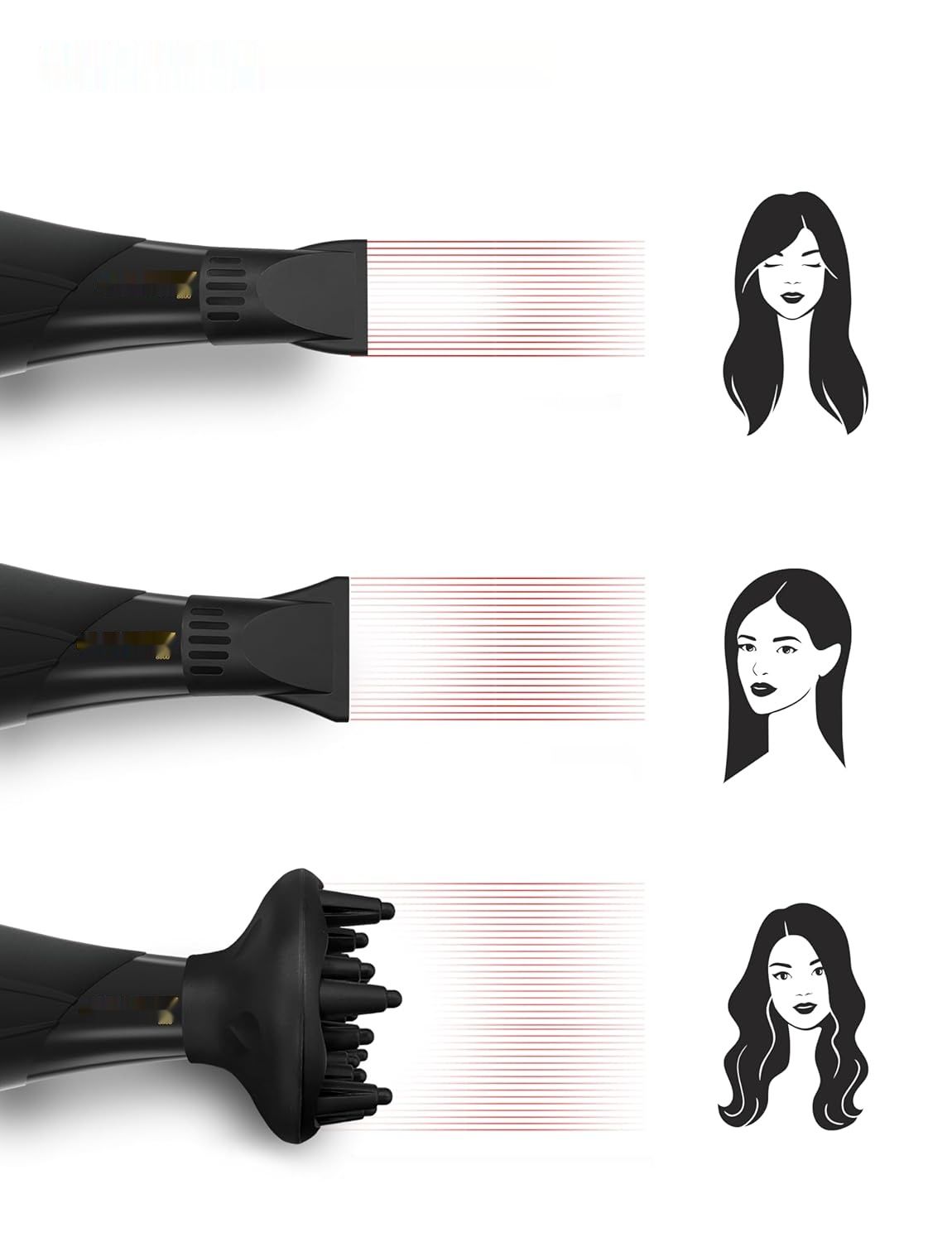 Profesjonalna suszarka do włosów Ion Hair Dryer 3500 W