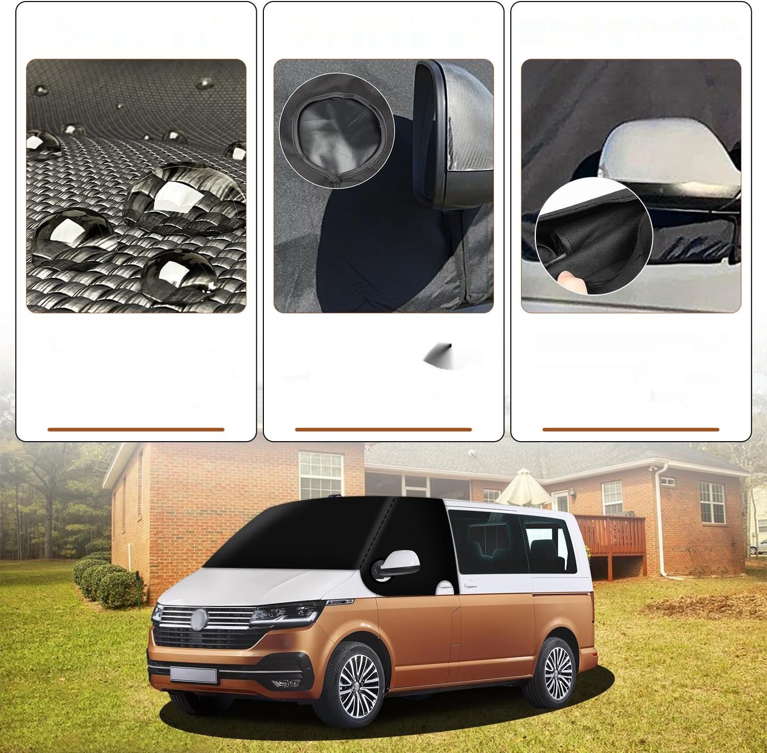 Pokrowiec na szybę MaxAwe do VW T6, 600D tkanina Oxford