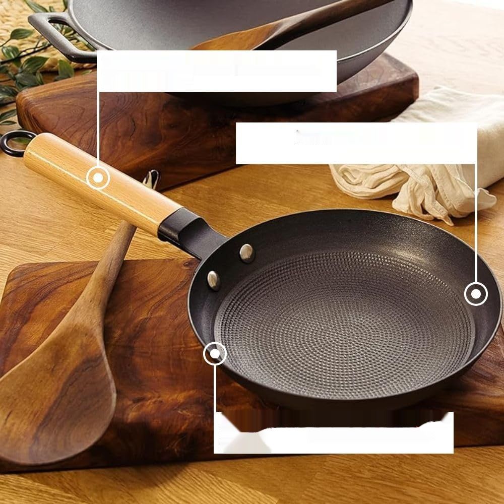 Zestaw Patelni Żeliwnych Nieprzywierających – Zestaw 3 Patelni 20-24-28 cm